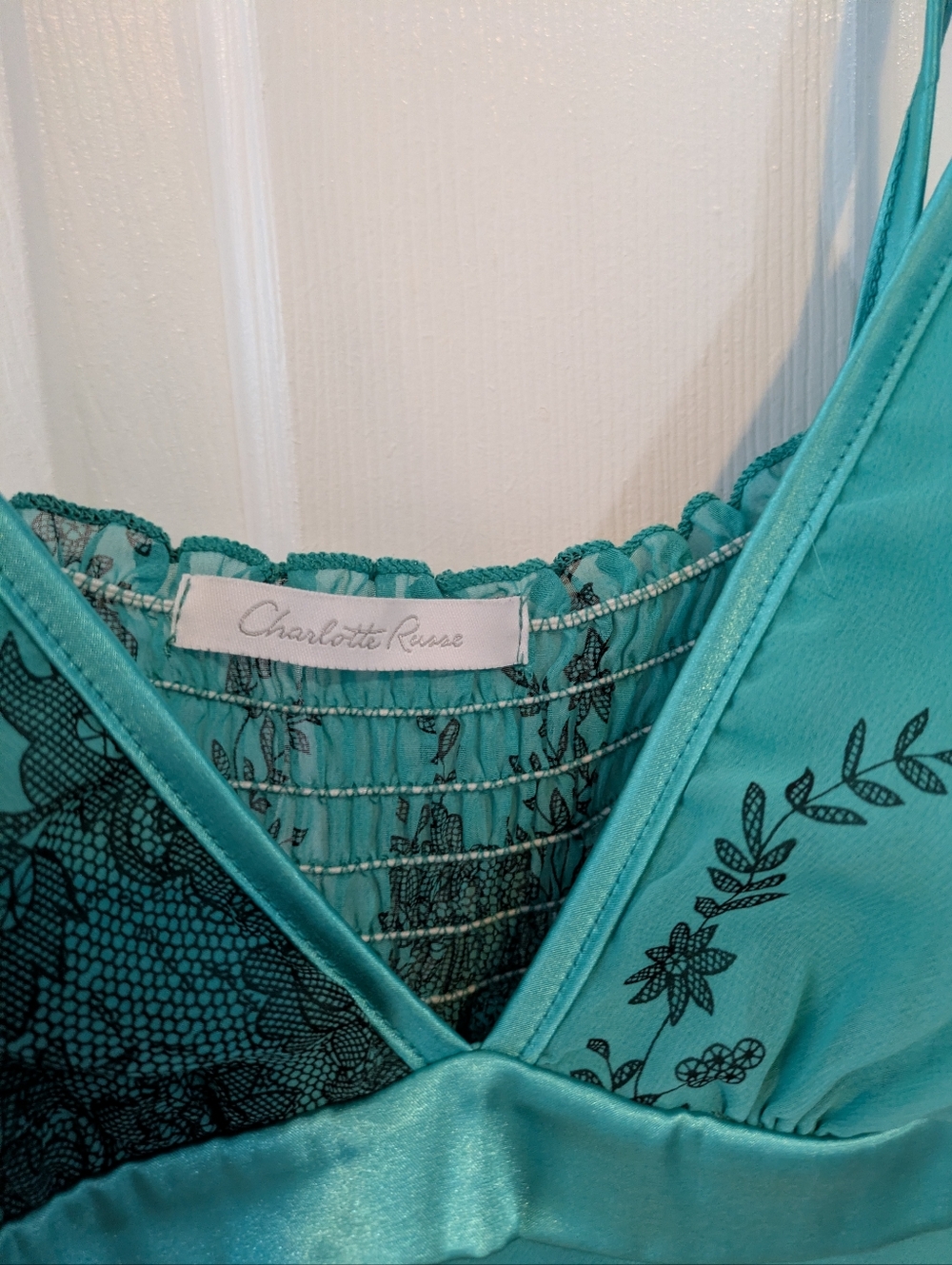 Charlotte Russe Blue Top - Picture 3 of 4